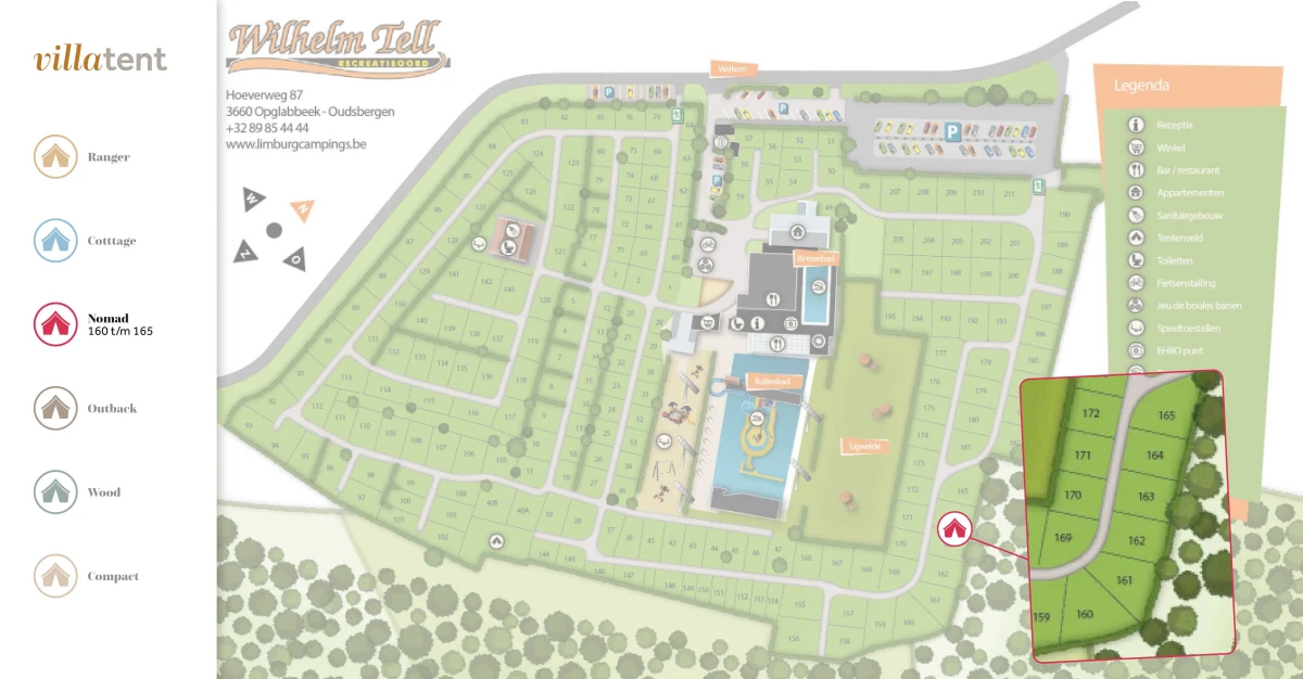 Villatent-Plattegrond-Recreatieoord-Wilhelm-Tell-2025
