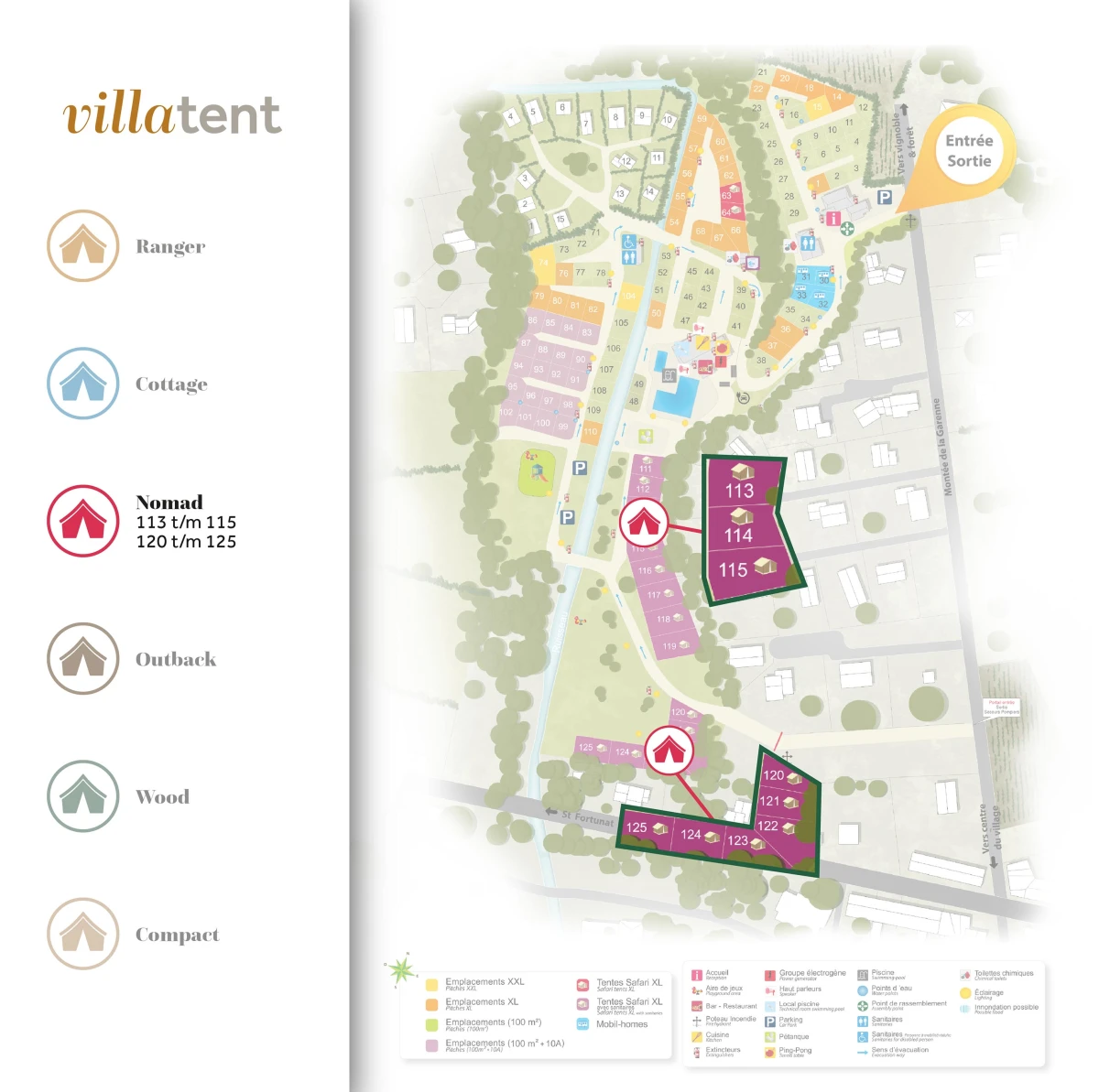 Villatent-Plattegrond- Camping La Garenne- 2024 Villatent-Plattegrond- Camping La Garenne- 2024